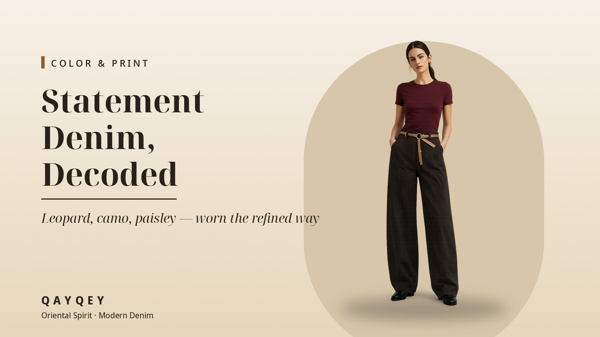 Leopard, Camo & Paisley: A Refined Guide to Statement Denim