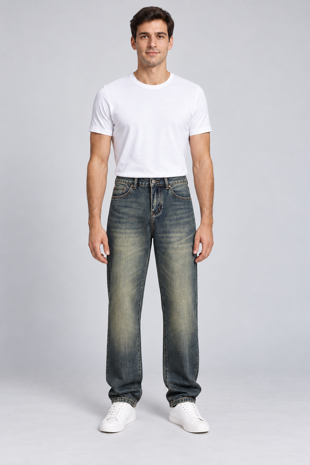 WKY2658 - AI-generated studio full-body view with fixed model M01